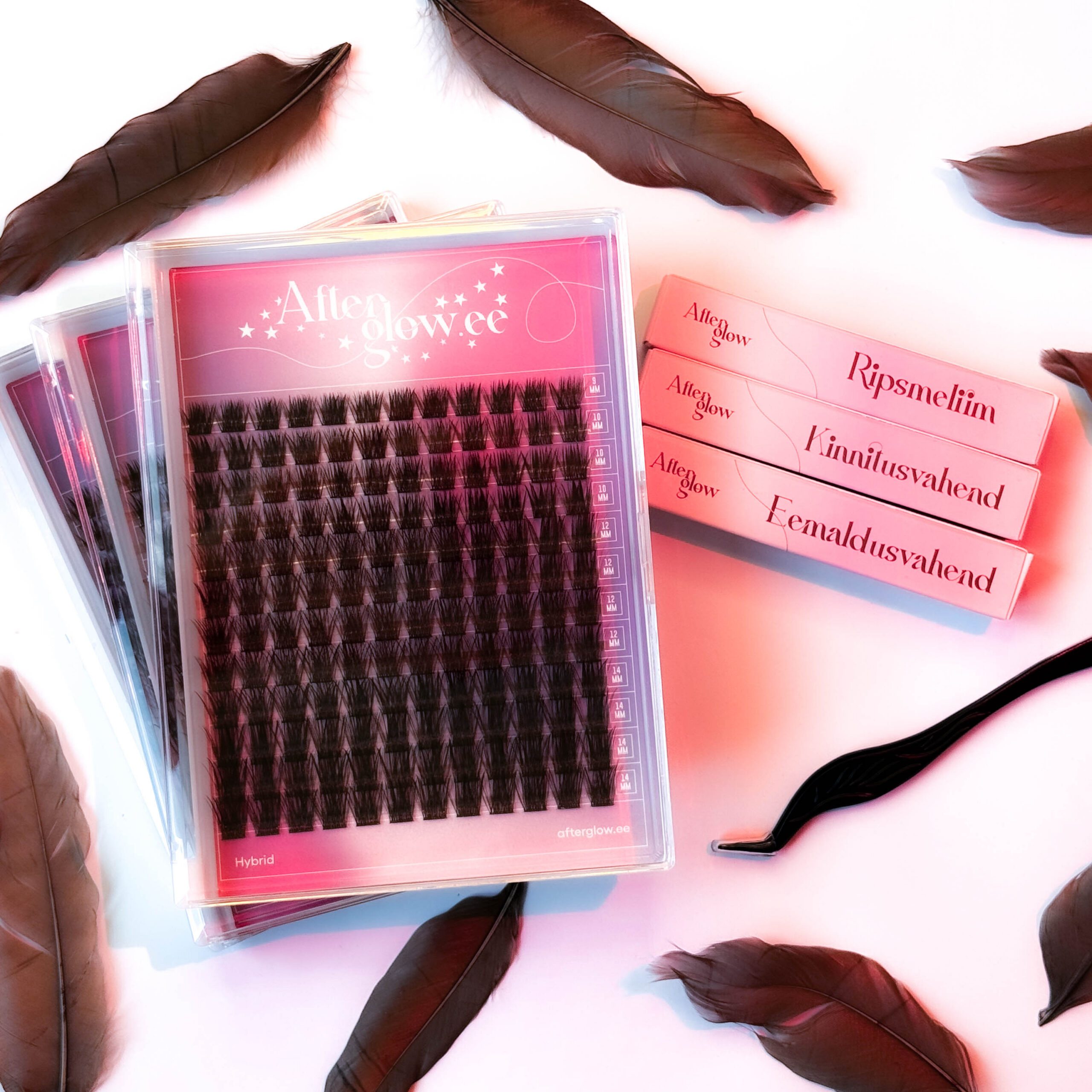 3-month cluster lash kit “Brown Hybrid”
