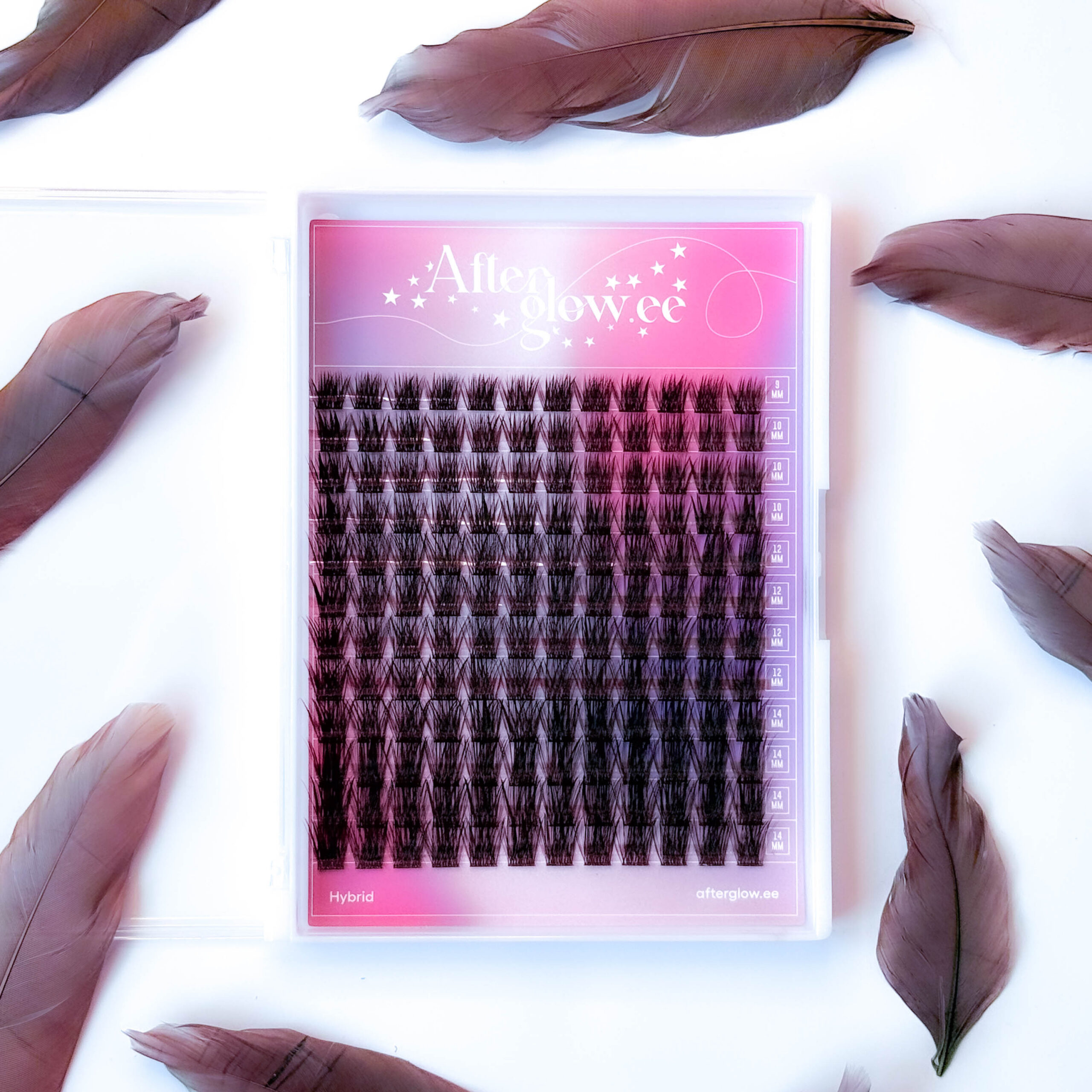 Cluster lashes “Brown Hybrid”