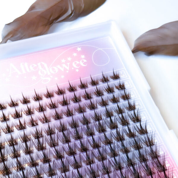 Cluster lashes "Brown Wispy" - Image 2